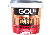 Краска д/печей и каминов кр-кор 1л GOL expert