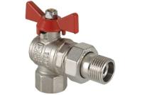 Кран шаровый угловой с полусгоном 1/2' вн-нар