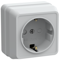 Розетка 1- м ОП Октава 16А  с з/к