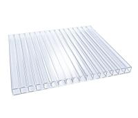 Поликарбонат 4мм 2,1*6 м прозрачный д/теплиц Стандарт (плотность 0,52)