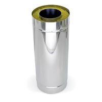 Труба-сэндвич 0,5м (430/0,8мм нерж+НЕРЖ) Ф115*200