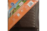 Решетка вентиляционная 150*150мм  металл. коричн