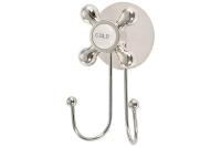 Крючок на присоске двойной хром (1/24) 'РЫЖИЙ КОТ' SPOT-BH-01