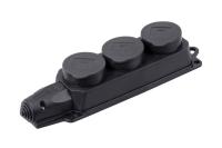 Розетка 3 -х каб ОМЕГА с зеземл