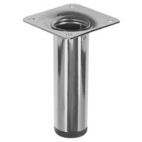 Опора цокольная D30  100-120мм хром