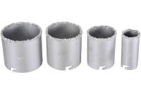 Набор коронок по керамич. плитке 33-53-67-73мм Вихрь