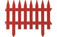 Забор декоративный GRINDA 'КЛАССИКА' 28*300см терракот