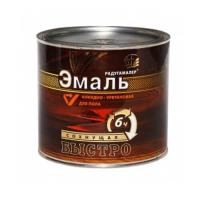 Эмаль для пола алкидно-уретановая быстросохнущая ЖЕЛТО-КОРИЧНЕВАЯ 0,9кг