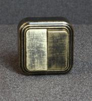 Элект ретро-выключатель VA 56-232-ЧБ ОУ 2 кл. 16А (патина черный под бронзу, АБС-пластик)