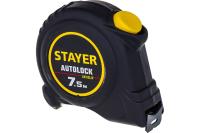 STAYER АutoLock 7,5м / 25мм рулетка с автостопом