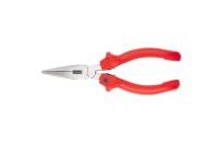 Длинногубцы 200мм, прямые никелир., двухкомп.рукоятка