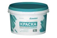 Краска интерьерная Супербелая влагостойкая 3кг Альмира