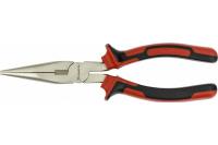 Длинногубцы Black Nickel, 200 мм, прямые, двухкомпонентные рукоятки// MATRIX