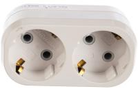 Разветвитель А302 2гн. с/з плоский 16А Универсал