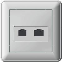 Розетка компютерная двойная РСИ-251КК5Е-18