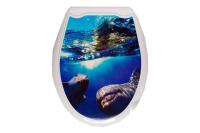 Сиденье для унитаза (ДЕЛЬФИНЫ) (1/10) 'МУЛЬТИПЛАСТ'