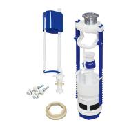 Арматура для бачка ниж.подв. резьба пластик 1/2 кнопка хром