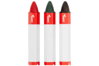 Карандаши разметочные восковые, набор 3шт. (черный/зеленый/красный) 95мм