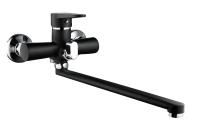 Смеситель для ванны с душем РМС SL77W-006E однорычажный с длинным изливом белый