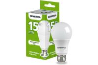 Лампа LED E27 15W 4000К 230В ECO A60 GENERICA IEK (арт.: LL-A60-15-230-40-E27-G)