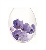 Сиденье для унитаза (СИНИЕ МАКИ) (1/10) 'ВИОЛЕТ'