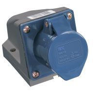 Розетка установочная силовая 32а 250в ТУР 123