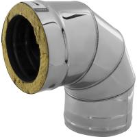 Колено-сэндвич 90гр d=115/200мм (нерж.0,5мм/оц 0,5мм)