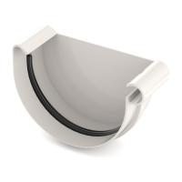 Заглушка желоба правая белая 90мм