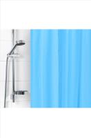Штора д/ванной п/этилен 180x180см голубая, 10колец 0811/6671 Вилина