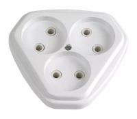 Розетка 3 -х о/п РА10/16-883 с/з