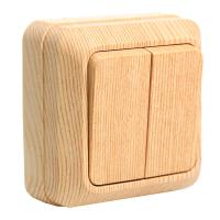 Выключатель 2 кл.ОП ОКТАВА 10А СОСНА