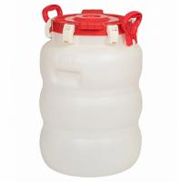 Бочка 40л с широким горлом белая