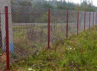 Столб для сетки-рабицы с крючком д=45мм*1,5мм L=2,3м