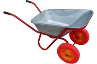 Тачка строительная 2-колесная 110л колесо пневмо 3,25/8 (профильная труба)