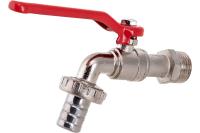 Кран шар д=15 водоразборный со штуцером