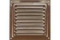 Решетка вентиляционная 200*200мм коричневая металлическая