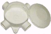 Коробка распр. ОП КРК d70*30 4-рожковая белая