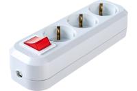 Колодка удлинителя 3-м  с выкл с з/к