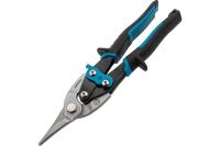 Ножницы по металлу 'PIRANHA',250мм,прямой рез,сталь-CrMo,двухкомп.рукоятки// GROSS	