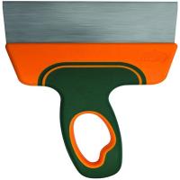 Шпатель фасадный нержавеющий 250мм с обрезиненной ручкой ВАРЯГ 35228