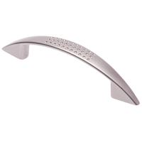 Ручка скоба с перфорацией острая хром матовый 128мм