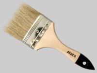 Кисть плоская натур.  щетина 'Малярная сказка' 3' - 75мм 14мм 'Дедка' (12)