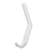 Крючок-вешалка №4 полимер белый