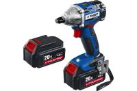 ЗУБР GB-250 A5 20В бесщеточный гайковерт, 2 АКБ 4Ач в кейсе, Профф GB-250 A5