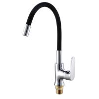 Смеситель для кухни РМС SL123BL-016F однорычажный с гибким изливом черный