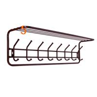 Вешалка настенная с полкой (8 крючков) 975*220*265мм медный антик