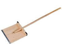 Лопата снеговая 500х500мм фанерная с накладкой