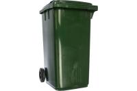 Мусорный контейнер МКТ 240л зеленый (Ромашка)
