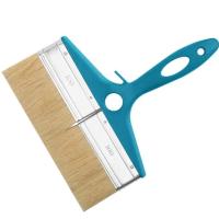 Кисть флейцевая 'Атлант', натуральная светлая щетина, пластиковая ручка  8' (200 мм)