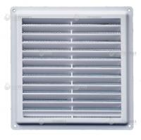 Решетка вентиляционная  ПЭ3030С (300*300) пластик белая с сеткой